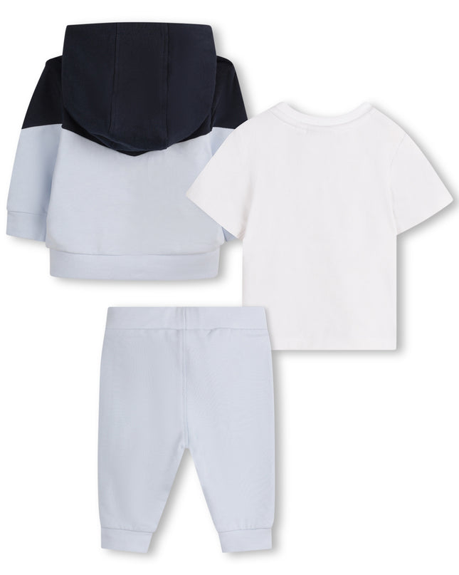 Kids Atelier-Boss-Pale Blue 3-Piece Jogging Set