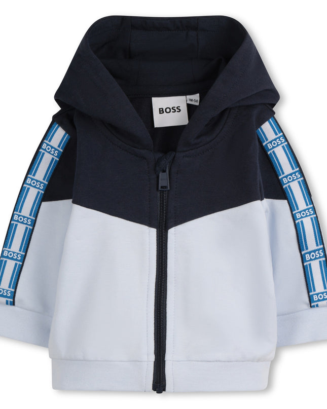 Kids Atelier-Boss-Pale Blue 3-Piece Jogging Set