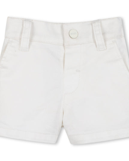 Kids atelier-Boss-Blue Jacquard Monogram Shorts Set