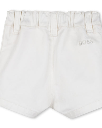 Kids atelier-Boss-Blue Jacquard Monogram Shorts Set