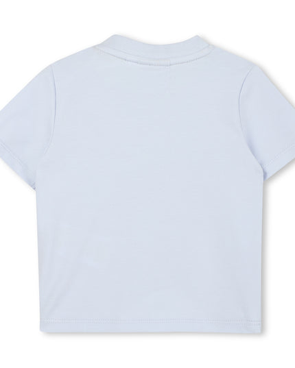 Kids Atelier-Boss-Pale Blue Cat-Bear Shorts Set