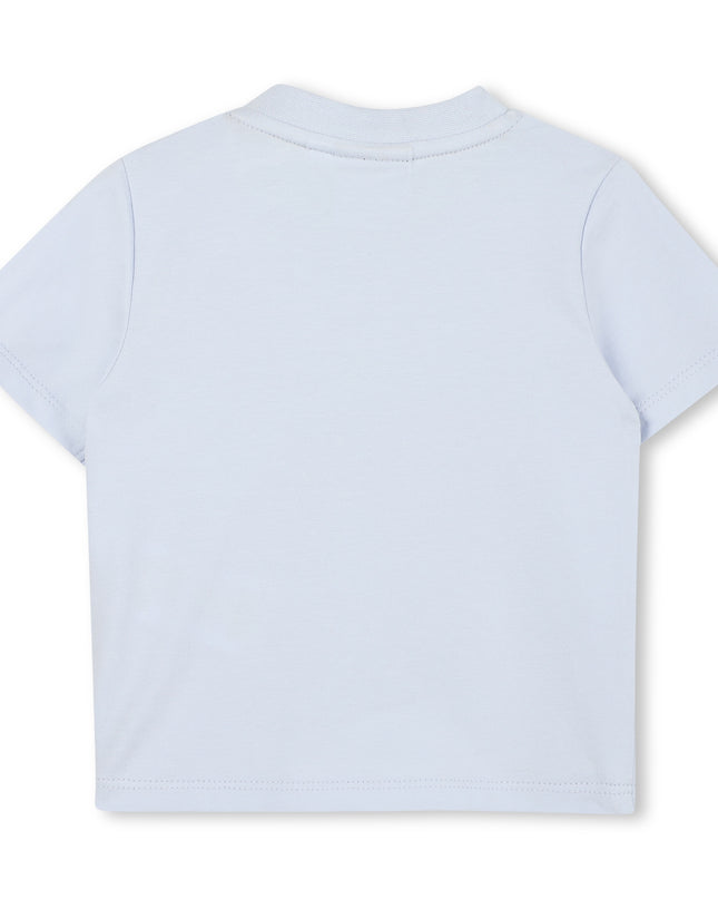 Kids Atelier-Boss-Pale Blue Cat-Bear Shorts Set