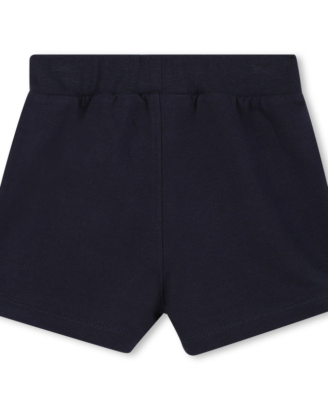 Kids Atelier-Boss-Pale Blue Cat-Bear Shorts Set