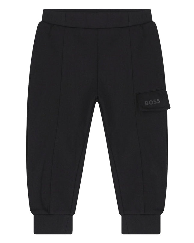 Kids Atelier-Boss-Boys Black Trousers