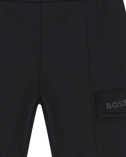 Kids Atelier-Boss-Boys Black Trousers