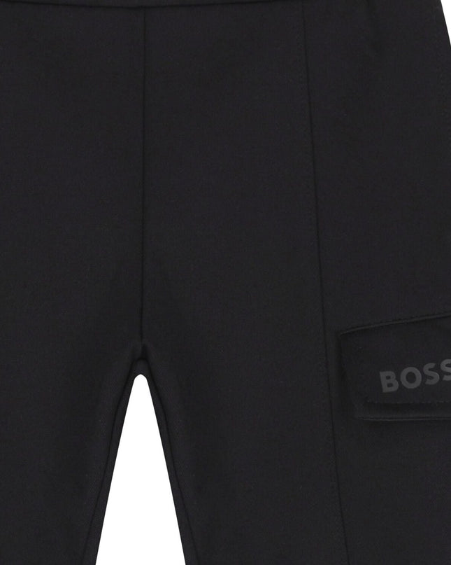 Kids Atelier-Boss-Boys Black Trousers