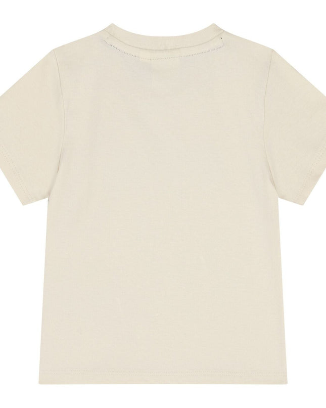 Kids Atelier-Boss-Cream Short Sleeve T-Shirt