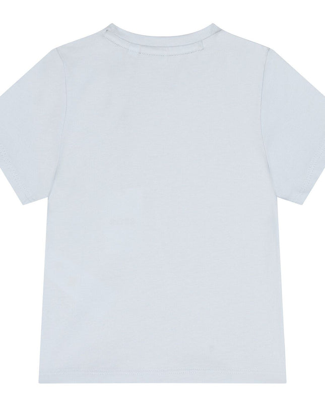 Kids atelier-Boss-Pale Blue Short Sleeves T-Shirt