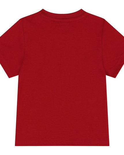 Kids Atelier-Boss-Red Short Sleeve Logo T-Shirt