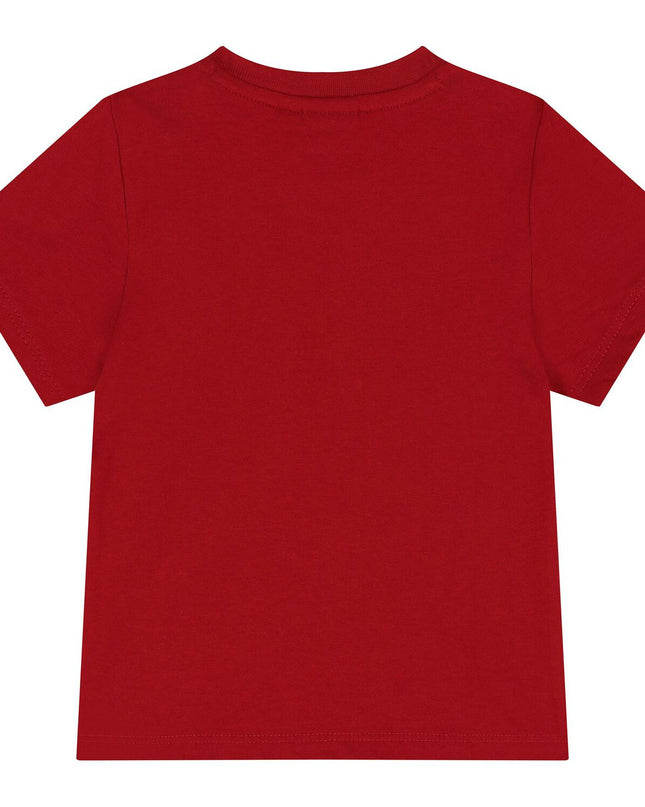 Kids Atelier-Boss-Red Short Sleeve Logo T-Shirt