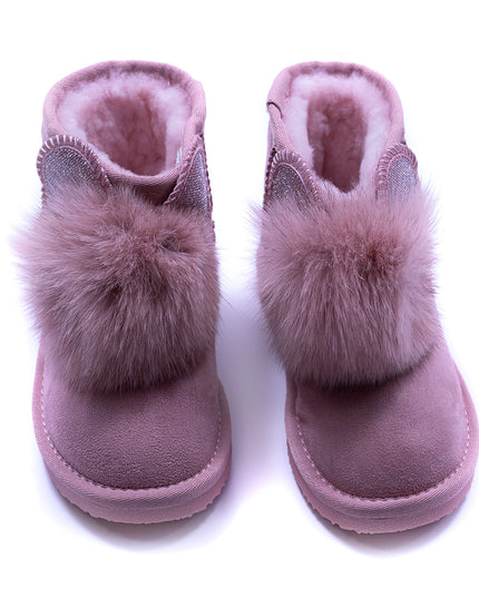 Pink Fur Boots