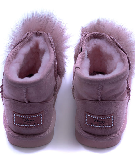 Pink Fur Boots