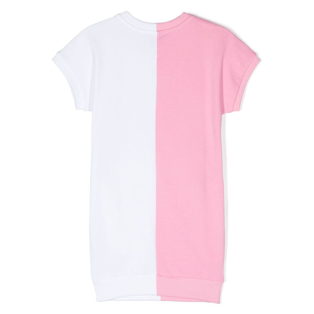moschino-Pink & White Logo Dress-hdv0e7-lca52-50206