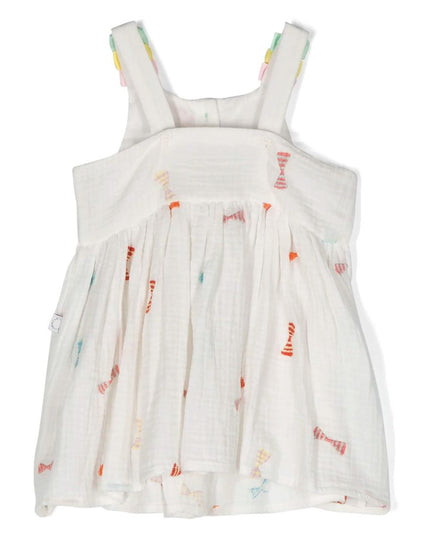 stella-White Embroidered Bow Dress Set-tu1232-z1593-101em