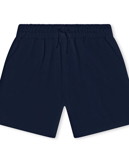 Navy Logo Cotton Shorts