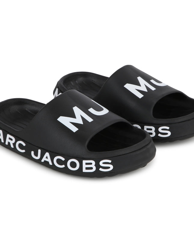 marc-jacobs-w60131-09b-ku-Black Logo Slides