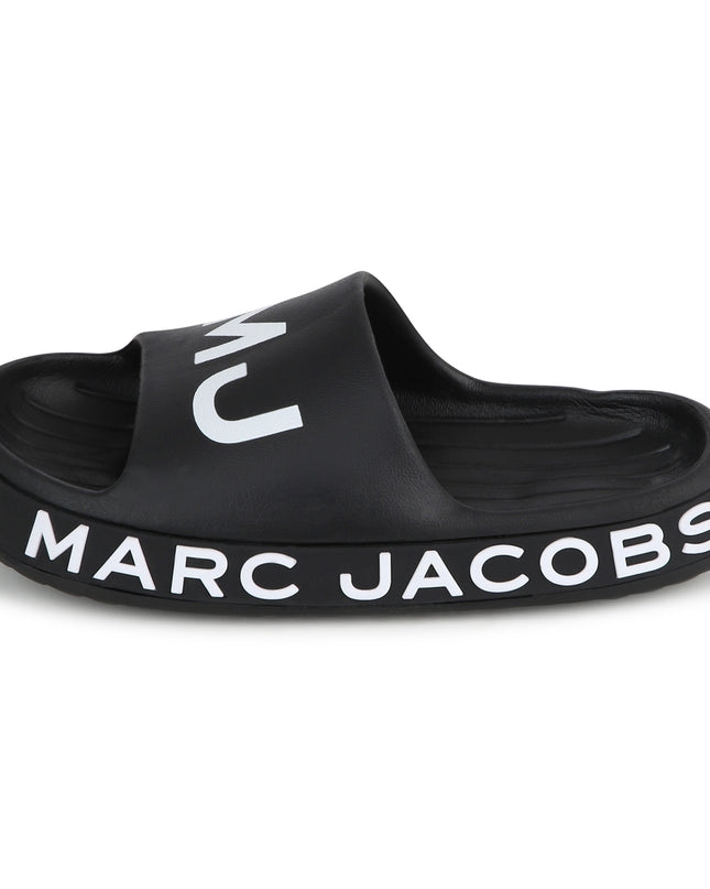 marc-jacobs-w60131-09b-ku-Black Logo Slides