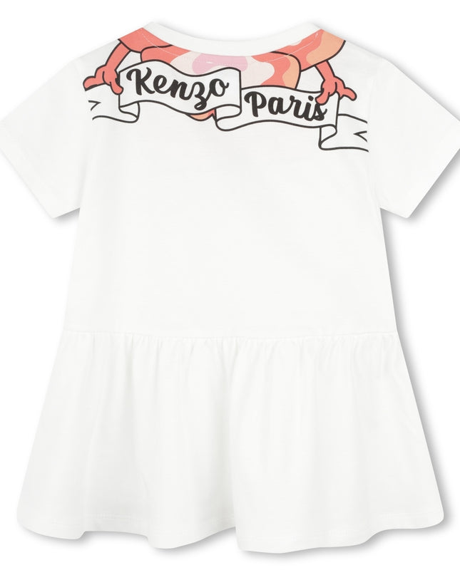 kenzo-k60117-12p-bg-White Cotton Dress