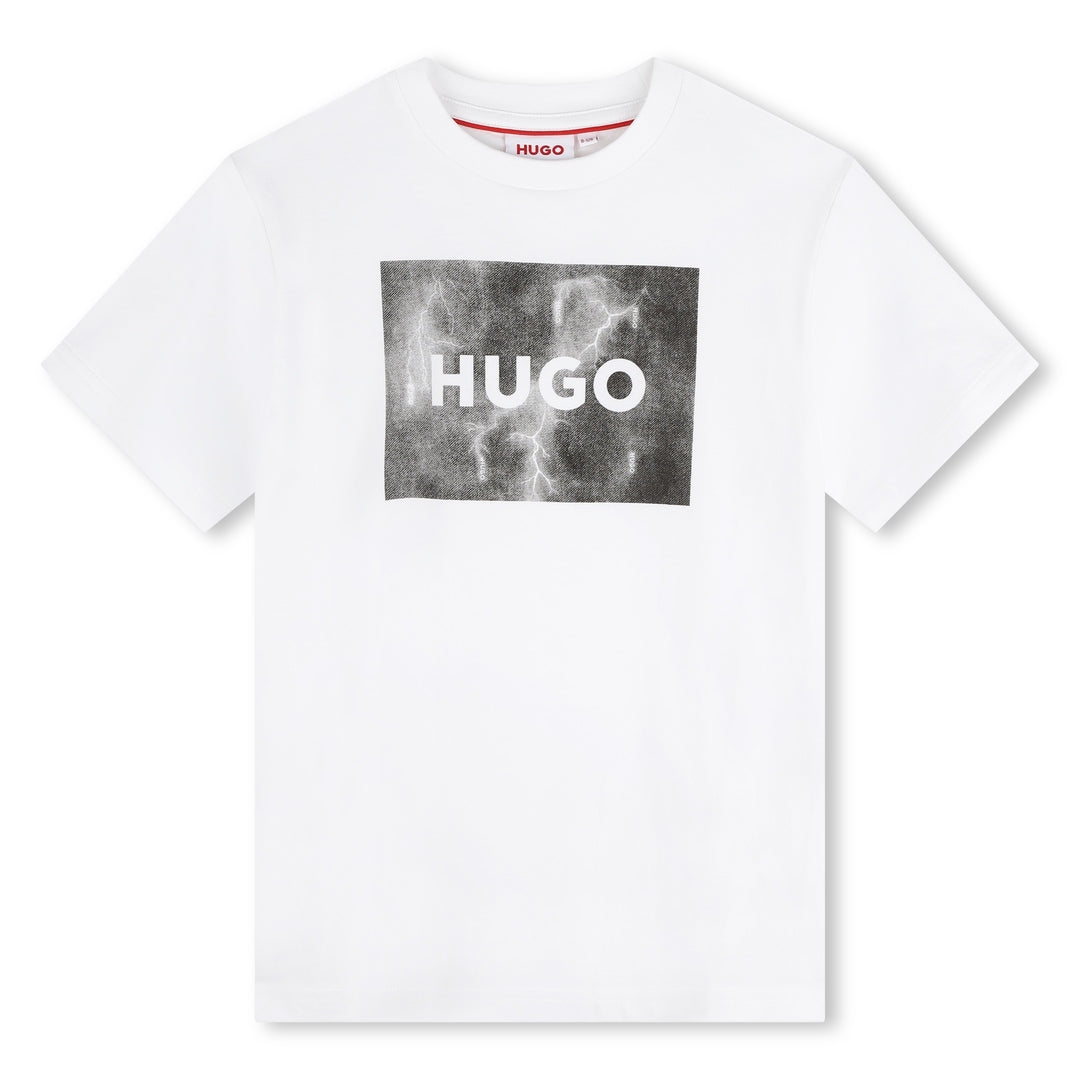 hugo-g00140-10p-kb-White Logo T-Shirt