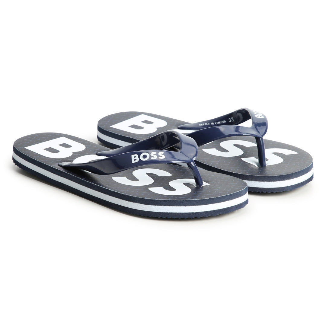 Hugo boss flip flops blue shop