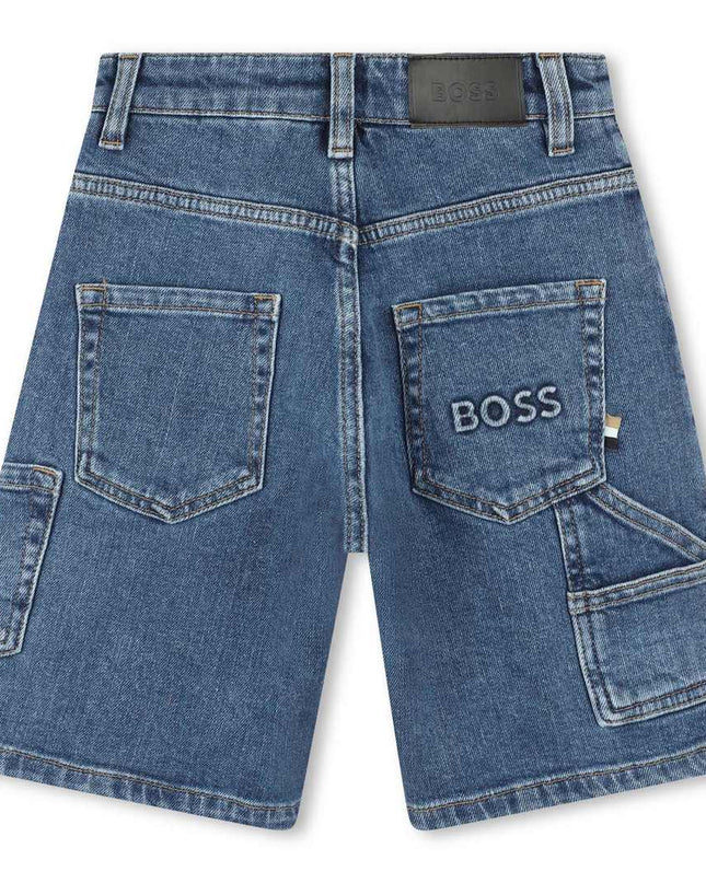 boss-j50990-z25-kb-Blue Denim Shorts