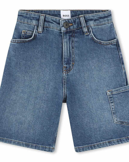 boss-j50990-z25-kb-Blue Denim Shorts