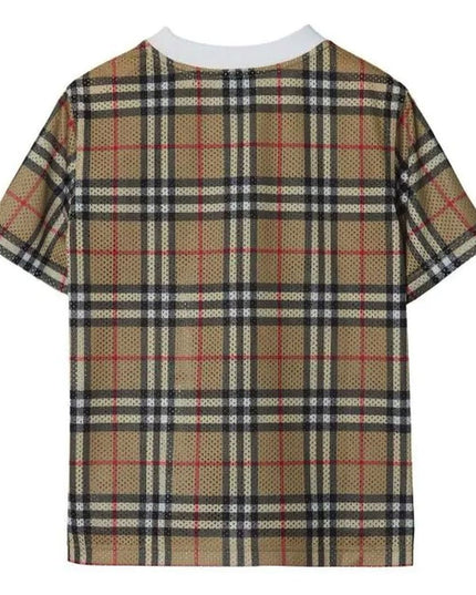 burberry-Beige Check Mesh T-shirt-8078636-c-kb5-percy-check-146092-a7028