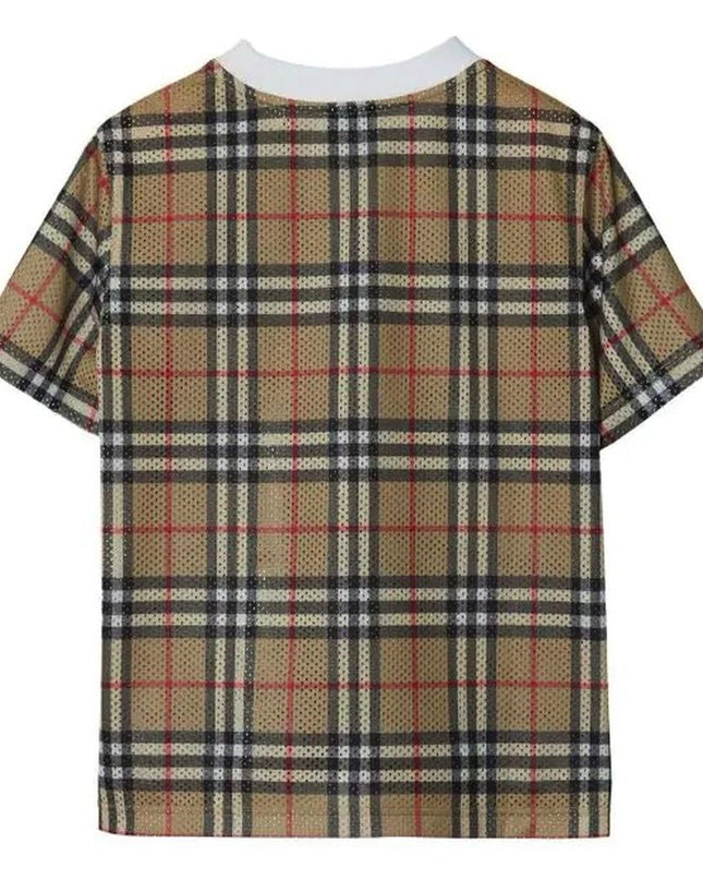 burberry-Beige Check Mesh T-shirt-8078636-c-kb5-percy-check-146092-a7028