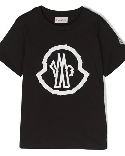moncler-j1-954-8c000-13-89afv-999-Black Logo T-Shirt