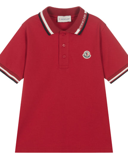 moncler-j1-954-8a000-12-8496w-456-Red Logo Polo