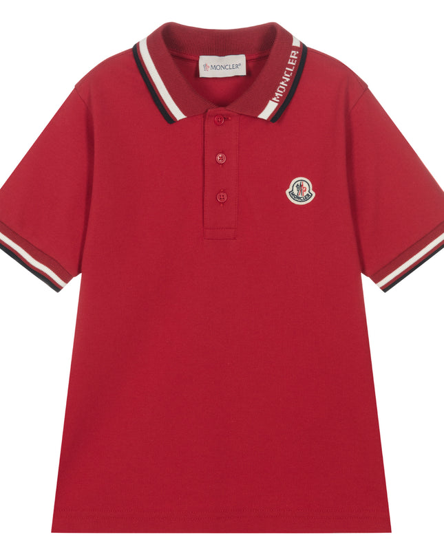moncler-j1-954-8a000-12-8496w-456-Red Logo Polo