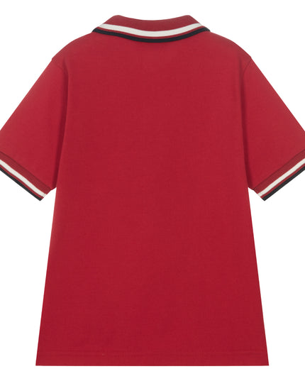 moncler-j1-954-8a000-12-8496w-456-Red Logo Polo