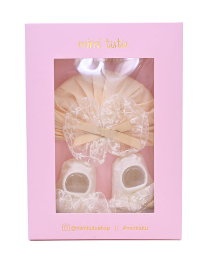 Yellow Lace Bow Ribbon Set