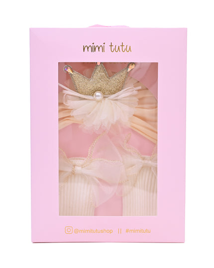 Yellow Bow Flower Crown Gift Set