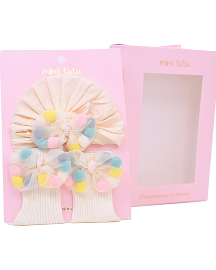 Ivory Multicolor Bow Gift Set