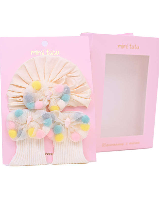 Ivory Multicolor Bow Gift Set