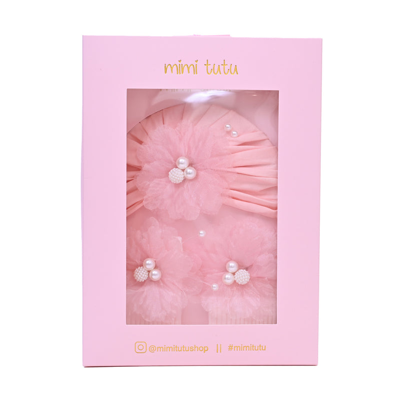 Pink Pearl Flower Gift Set
