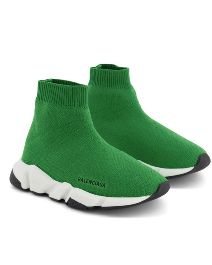 Kids Atelier-Balenciaga-Green Speed Sneakers
