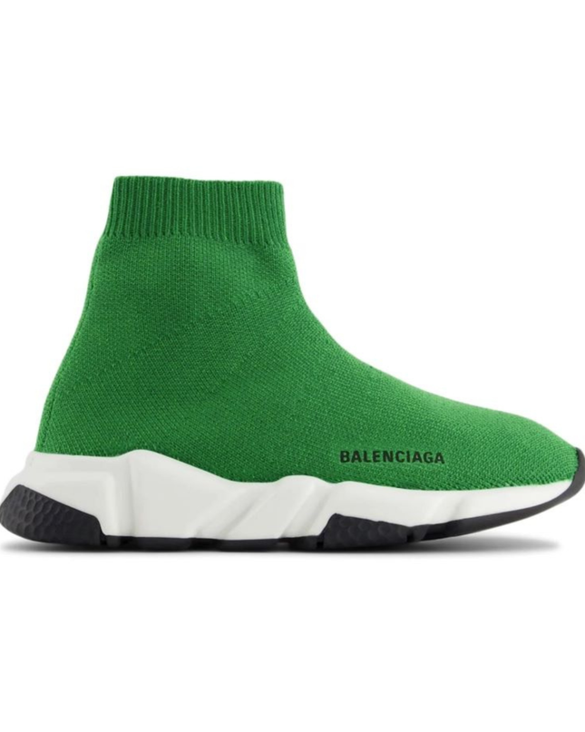 Kids Atelier-Balenciaga-Green Speed Sneakers