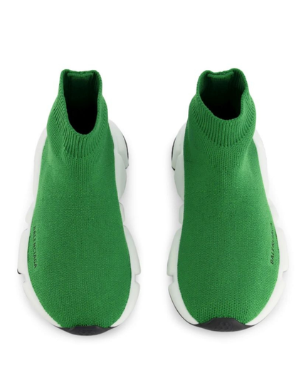Kids Atelier-Balenciaga-Green Speed Sneakers