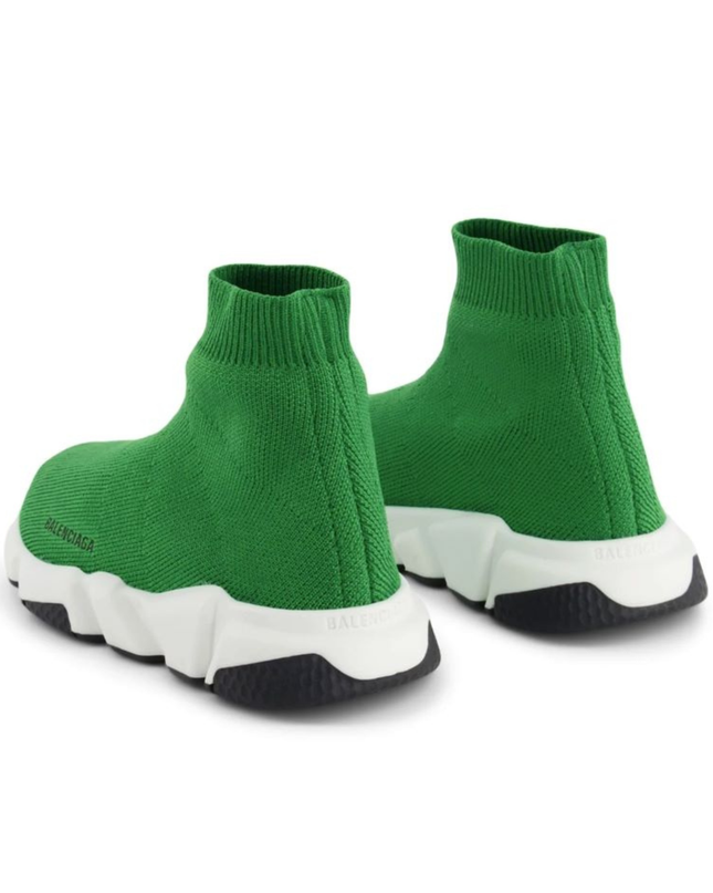 Kids Atelier-Balenciaga-Green Speed Sneakers