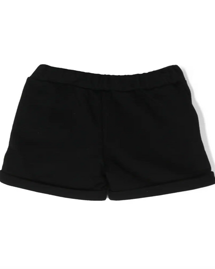 Balmain-Text Logo Shorts-BS6629-Z0001-930-Black