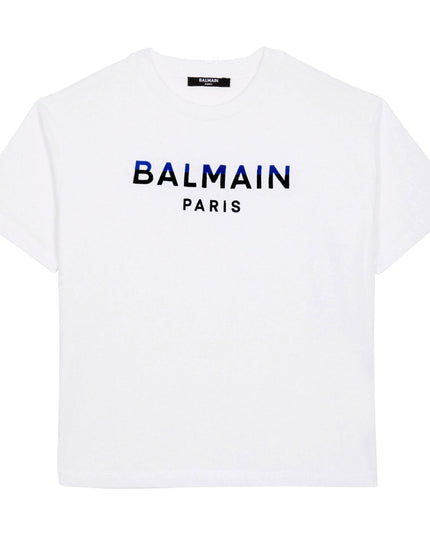 Balmain-Logo T-Shirt-BV8Q01-Z1751-100-White