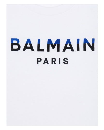 Balmain-Logo T-Shirt-BV8Q01-Z1751-100-White