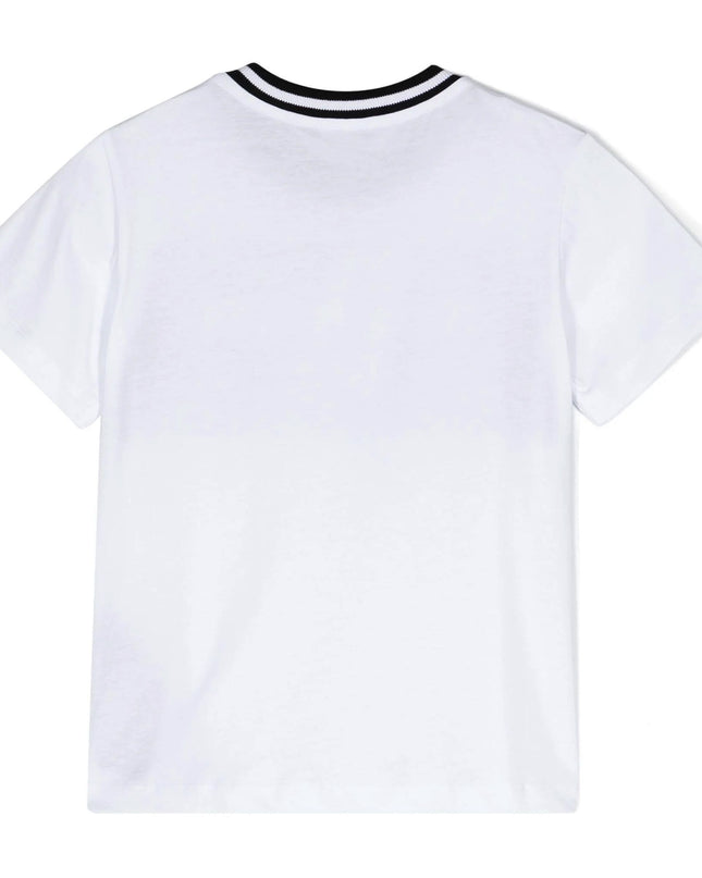 Balmain-Block Logo T-Shirt-BV8Q91-Z0082-100NE-White