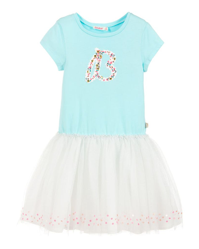 BLUSH-DRESS-U12466-V71 BLUE/ECRU