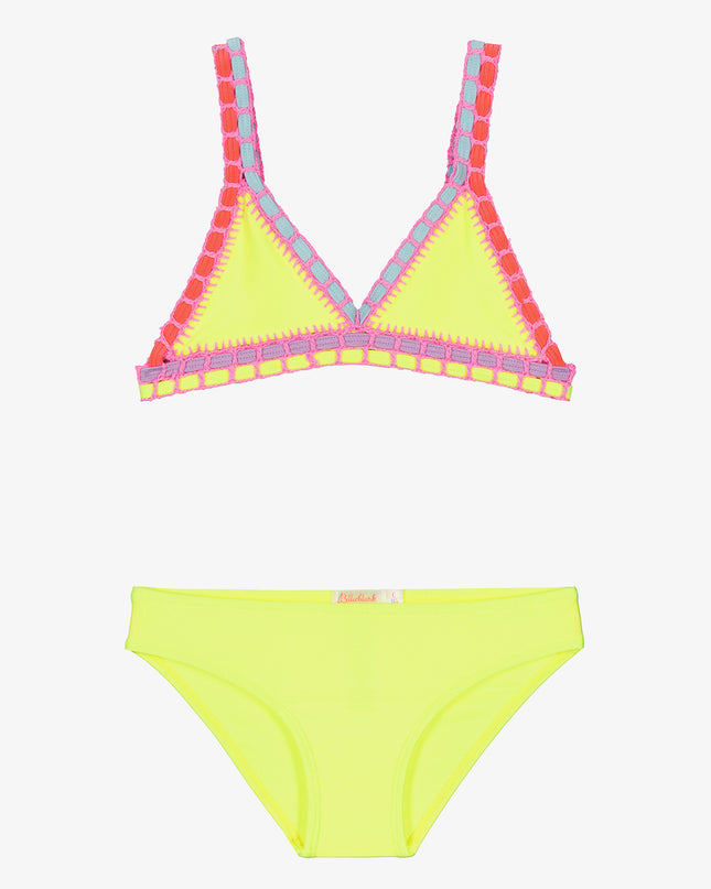 billieblush-u20055-599-kg-Yellow Crochet Trim Bikini
