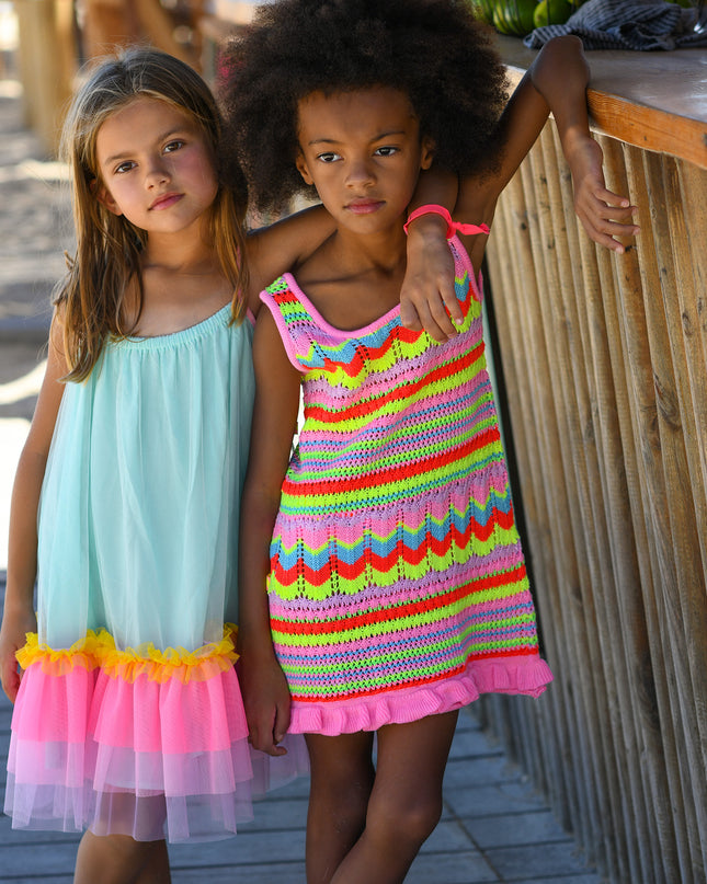 billieblush-u20160-74a-kg-Multi-Colored Tulle Dress