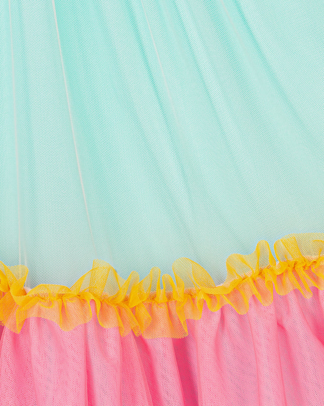 billieblush-u20160-74a-kg-Multi-Colored Tulle Dress