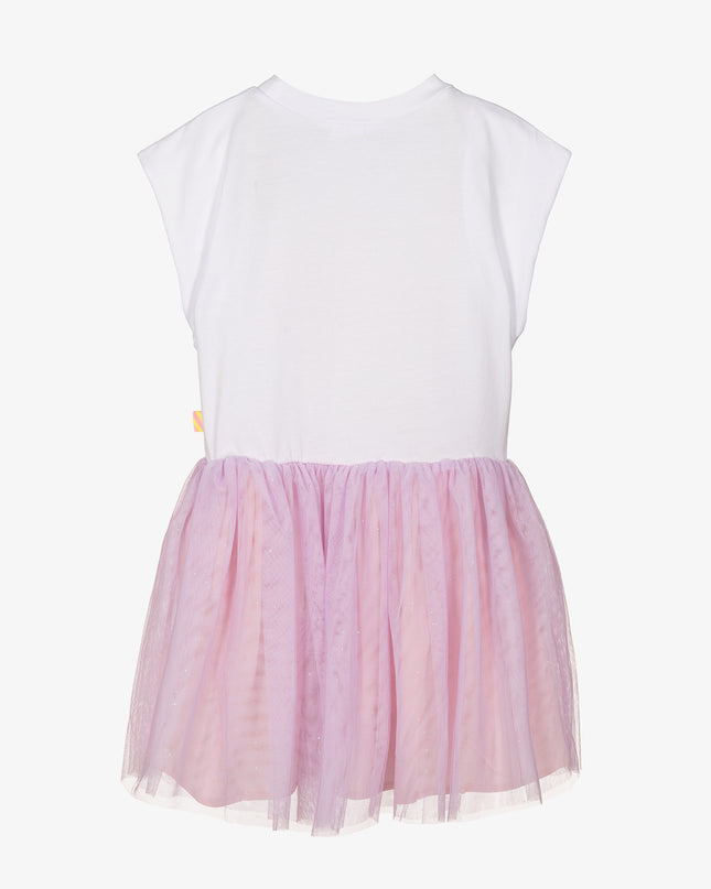 billieblush-u20161-10p-kg-White & Pink Tulle Dress